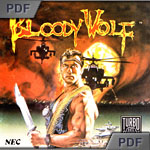 Bloody Wolf Turbografx-16 manual